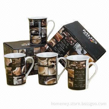 9oz Mugs, Porcelain or New Bone China, Suitable for Tea and Liquid Chocolate, OEM Orders are Welcome